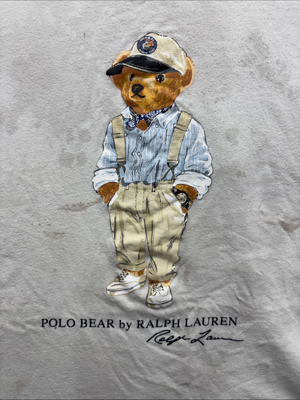 Polo by Ralph Lauren White Polo Bear on Short Sleeve Tee - Picture 3 of 12